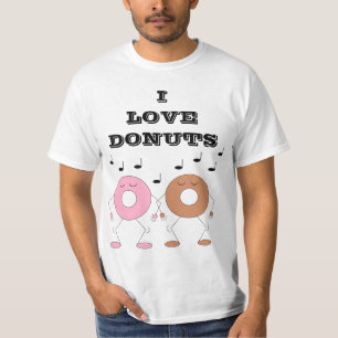 Camiseta de Donuts bailando