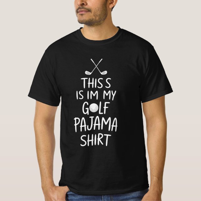 Camiseta De Dormir De Golf Divertida Esta Es Mi Ca (Anverso)