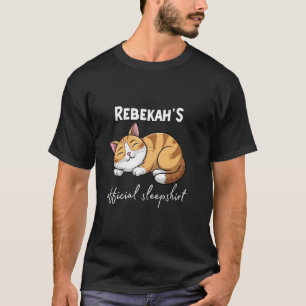 Camiseta de dormir de REBEKAH Oficial Gato Pijama