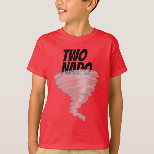 Camiseta de dos hijos Hanes TAGLESS® (Anverso)