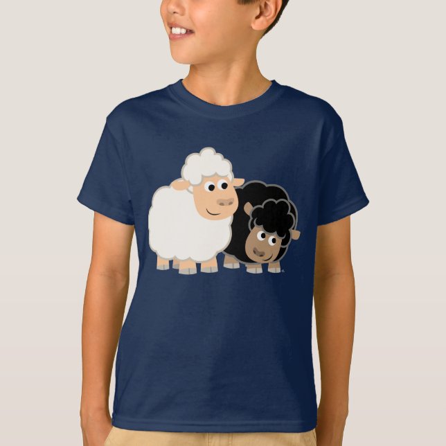 Camiseta de dos niños Personalizados adorables (Anverso)