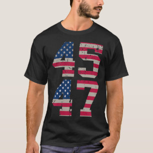Camiseta (De Dos Partes) 45 47 Trump Mejor Cobertura Que 5g