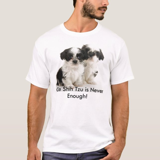 Camiseta de dos perritos de Shih Tzu (Anverso)