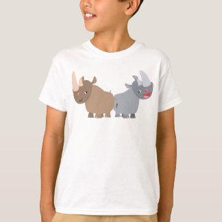 Camiseta de dos Personalizados Rinocerontes