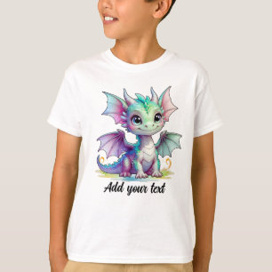 Camiseta de dragón bebé Pastel
