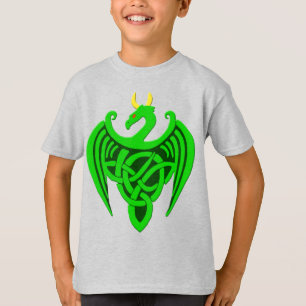 Camiseta De Dragón Celta Verde
