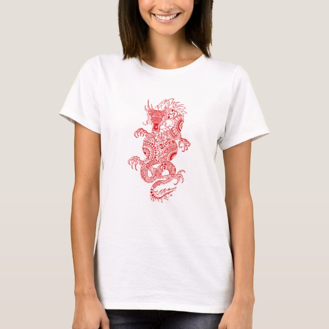 Camiseta de dragón china (Anverso)