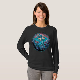 Camiseta de Dragón Cósmico Turquesa
