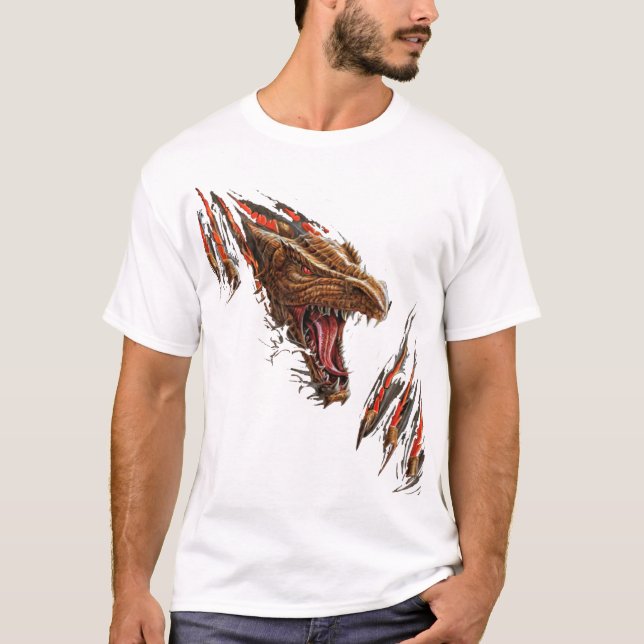 Camiseta de dragón de desgaste (Anverso)