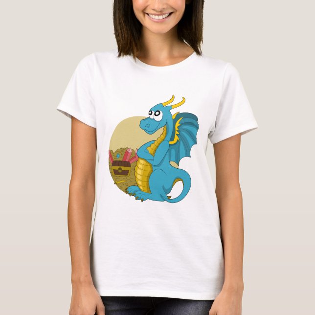 Camiseta de dragón de dibujos animados (Anverso)