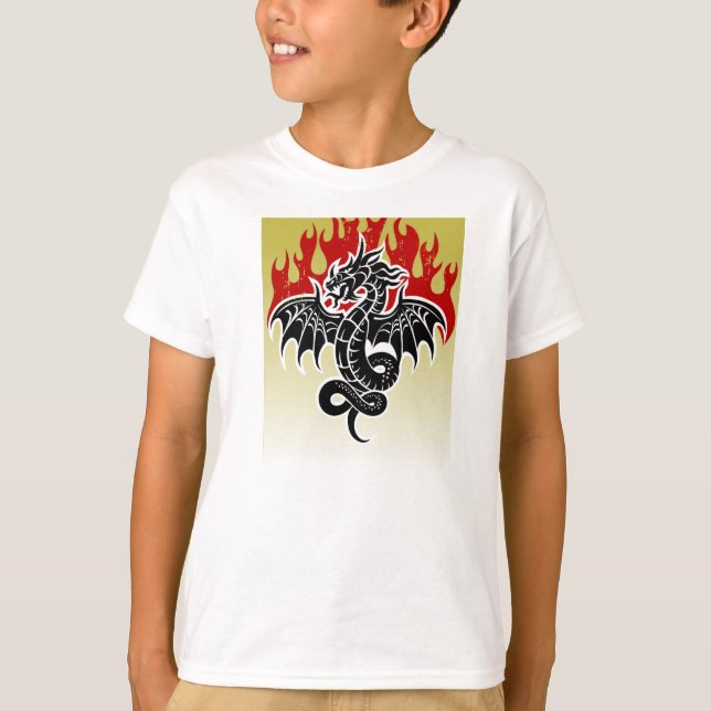 Camiseta de dragón juvenil (Anverso)