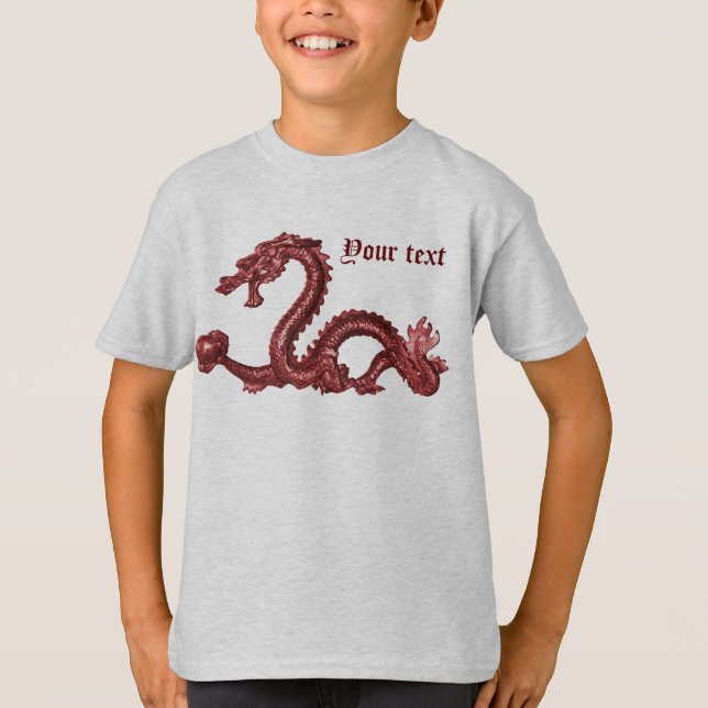 Camiseta de Dragón - Personalizada (Anverso)