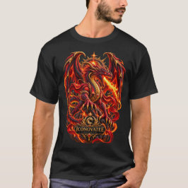 Camiseta de dragón que escupe fuego – Fantasía épi