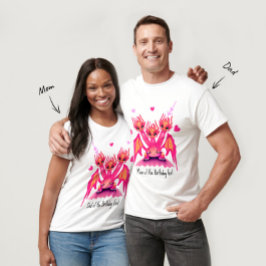 Camiseta de dragones rosados