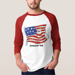 Camiseta de Dreamer-ica Flag Personalizado T
