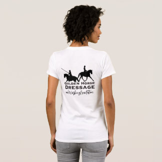 Camiseta de Dressage de Caballo Dorado y Equitació