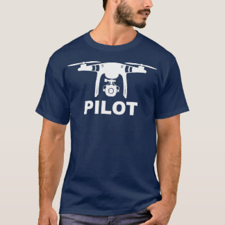 Camiseta de Drone pILOT divertida Volando en drone