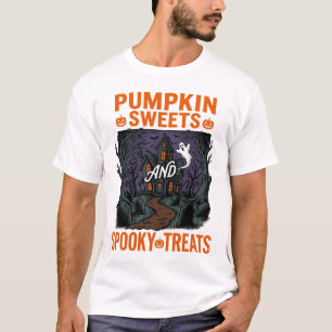 Camiseta de Dulces de Calabaza Diseños Espeluznant