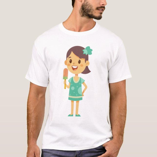 Camiseta de dulces de niña (Anverso)