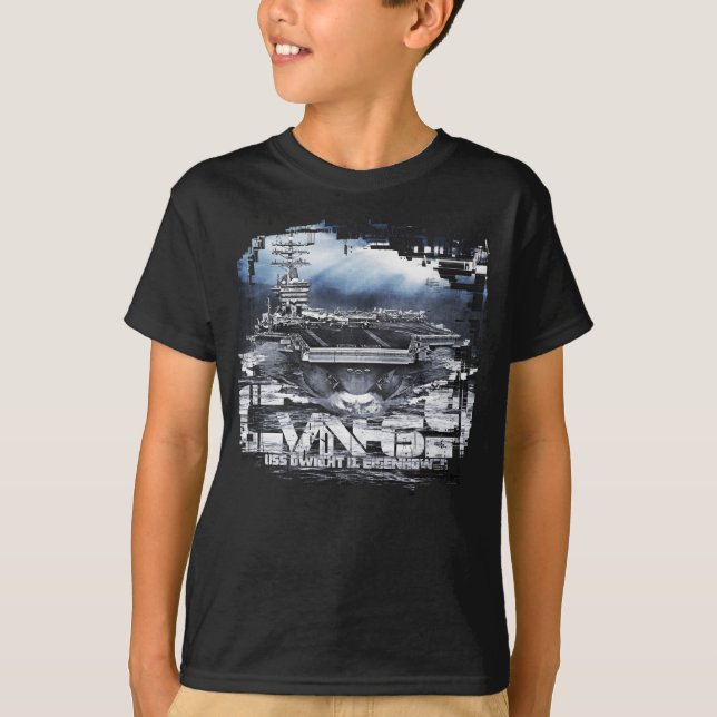 Camiseta de Dwight D. Eisenhower de portaaviones (Anverso)