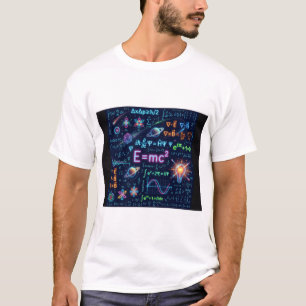 Camiseta de ecuaciones de física y matemáticas de