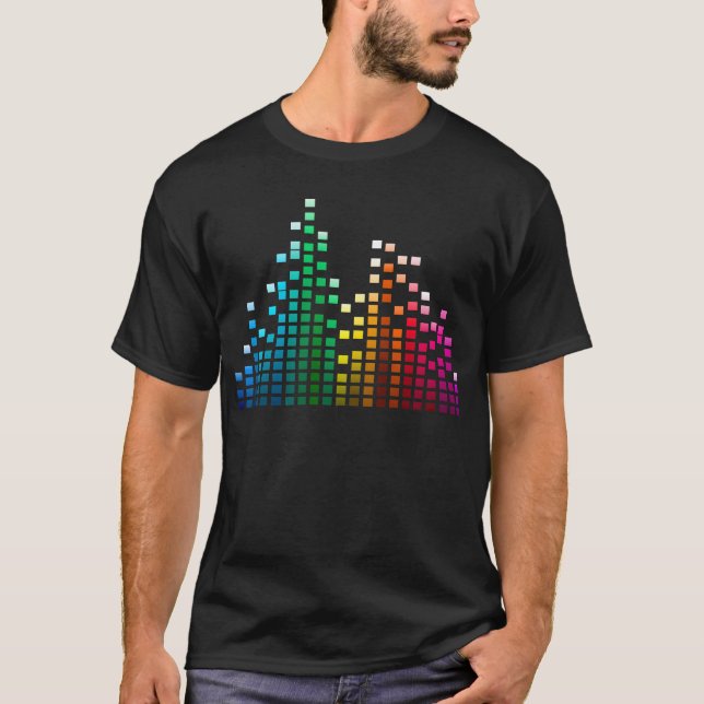 Camiseta de ecualizador de música (Anverso)