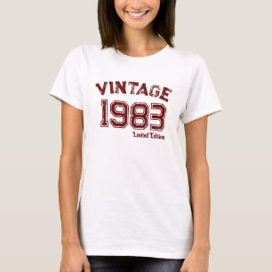 Camiseta de edición limitada de Vintage 1983