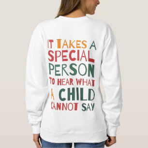 Camiseta de Educación Especial, Sudadera de Apoyo