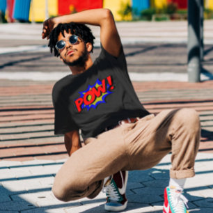Camiseta de efecto de sonido Pop Art de cómic retr