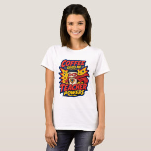 Camiseta de 'El Café Me Da Poderes de Maestro' – G