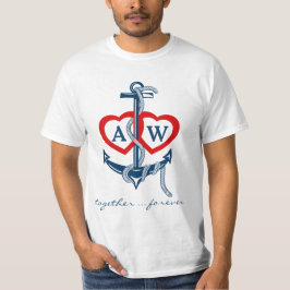 Camiseta de El día de San Valentín de monograma de