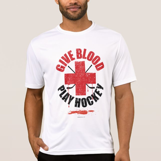 Camiseta Dé el hockey v1 del juego de la sangre (Anverso)