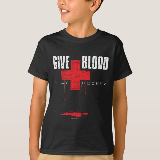 Camiseta Dé el hockey v2 del juego de la sangre (Anverso)