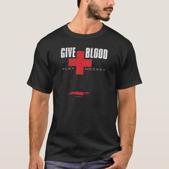 Camiseta Dé el hockey v2 del juego de la sangre (Anverso)