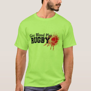 Camiseta dé el rugbi del juego de la sangre