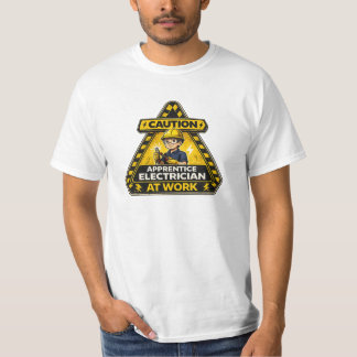 Camiseta de Electricista Aprendiz en Trabajo con A