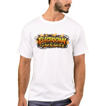 Camiseta de electricista con grafiti Mantenemos la