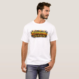 Camiseta de electricista con grafiti Mantenemos la