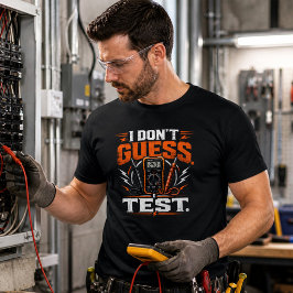 Camiseta de Electricista Divertido No Adivino Prue