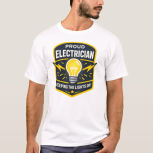 Camiseta de Electricista Orgulloso Manteniendo las