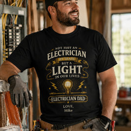 Camiseta de Electricista Personalizada para Papá