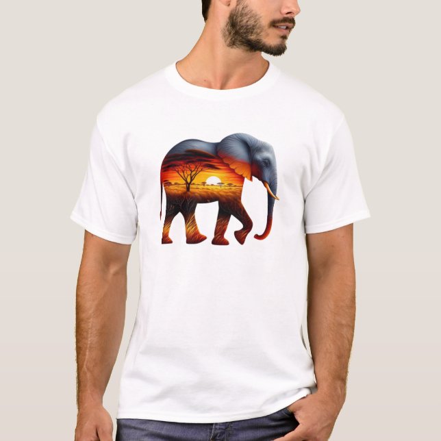 Camiseta de elefante africano (Anverso)