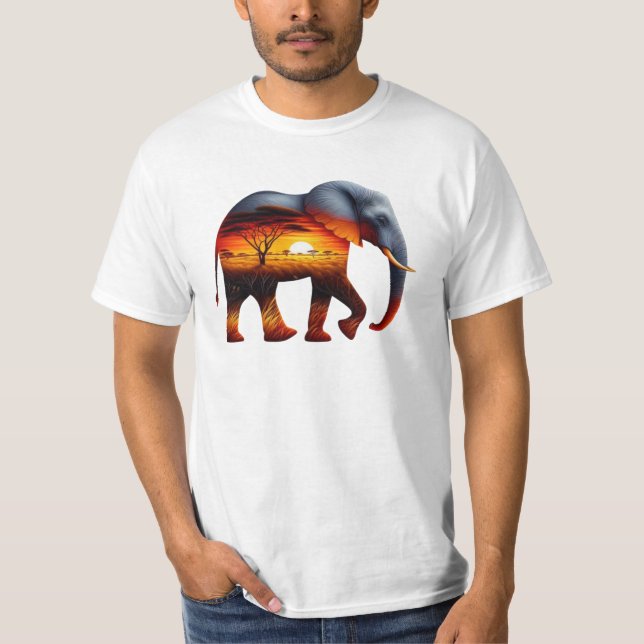 Camiseta de elefante africano (Anverso)