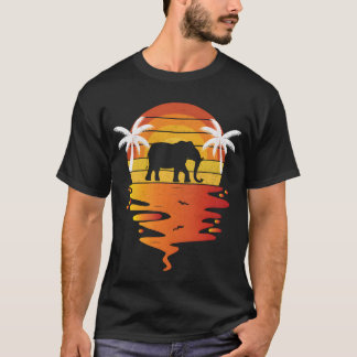 Camiseta de elefante años 70 vintage retro puesta