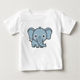 Camiseta de elefante bebé lindo