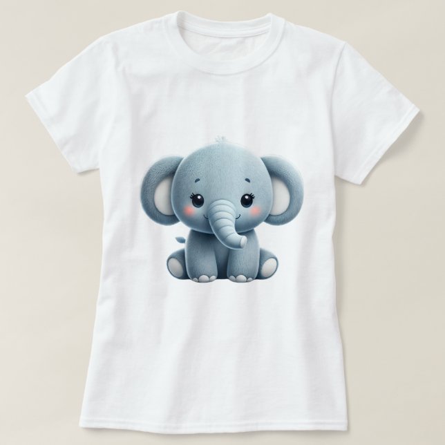 Camiseta de elefante dulce (Diseño del anverso)