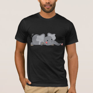 Camiseta de Elefante Furtivo de Dibujos Animados L