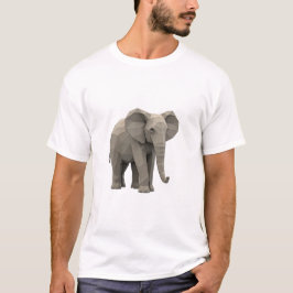 camiseta de elefante geométrico