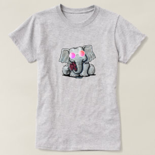 Camiseta de elefante lindo KiniArt