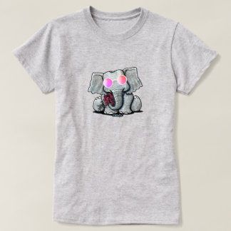 Camiseta de elefante lindo KiniArt